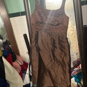 Adrianna Papell brown dress used size 10 women